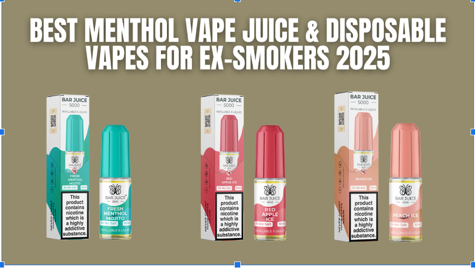 Best Menthol Vape Juice & Disposable Vapes for Ex-Smokers 2025 Best Menthol Vape Juice & Disposable Vapes for Ex-Smokers 2025