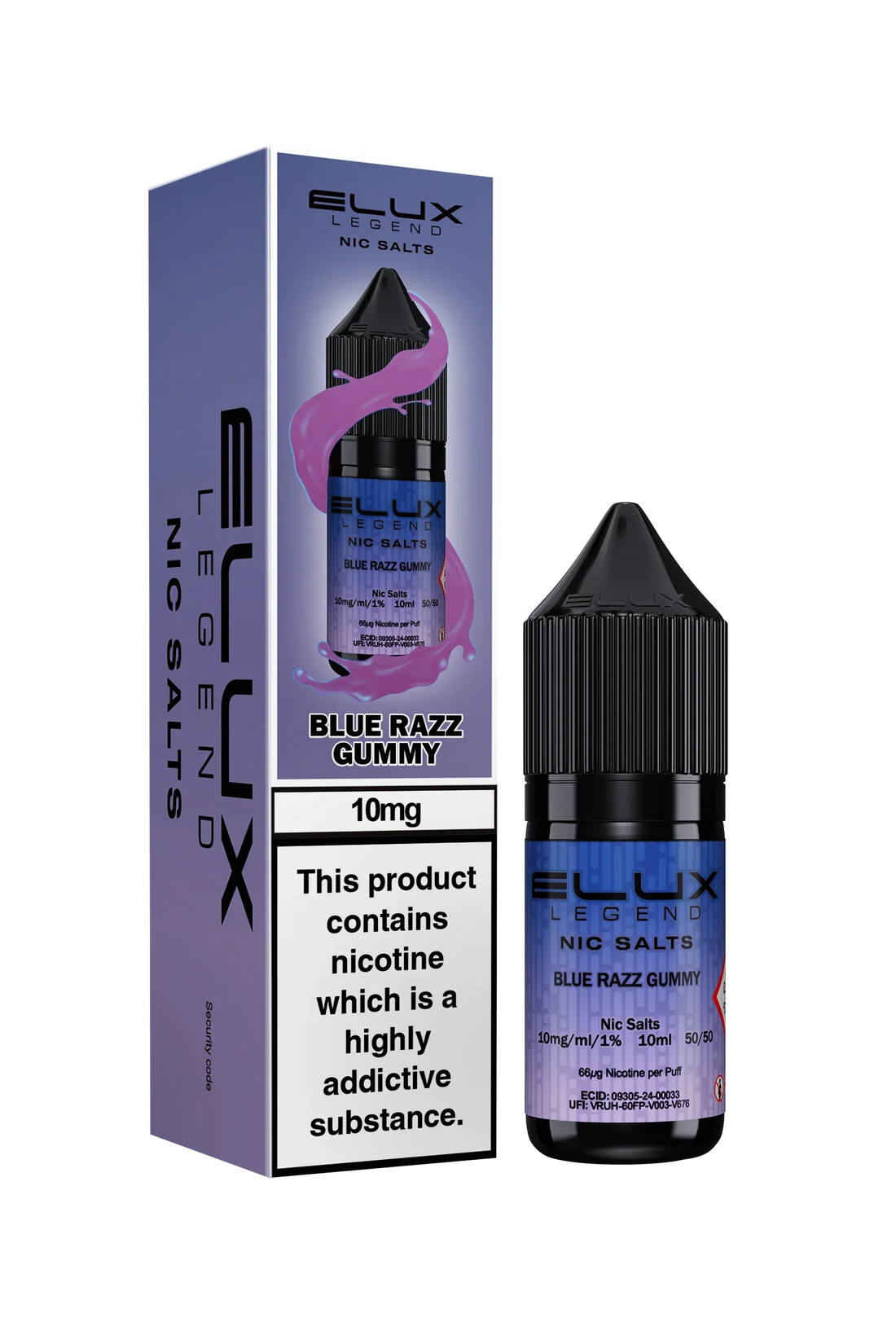 Blue Razz Gummy Elux Legend E-Liquid (Nic Salt) 10ml