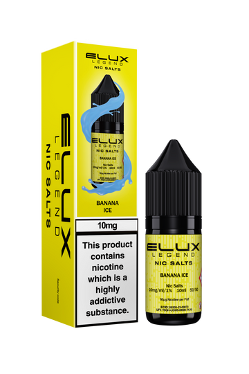 Banana Ice Elux Legend E-Liquid (Nic Salt) 10ml