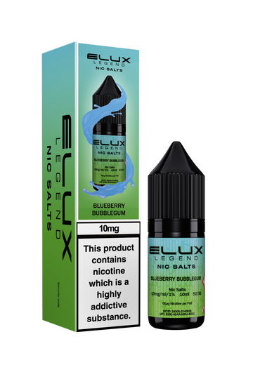 Blueberry Bubblegum Elux Legend E-Liquid (Nic Salt) 10ml
