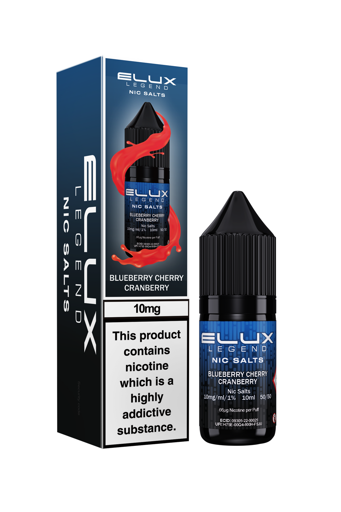 Blueberry Cherry Cranberry Elux Legend E-Liquid (Nic Salt) 10ml