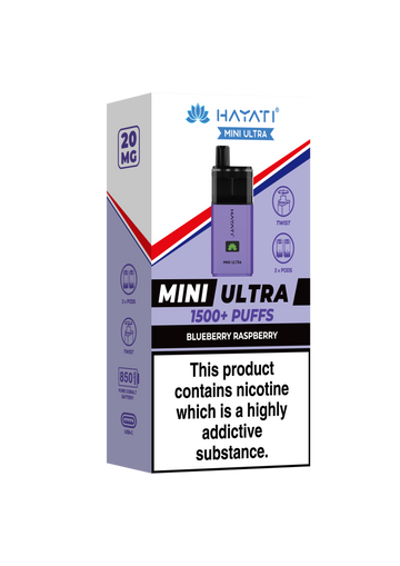 Blueberry Raspberry Mini Ultra Hayati Disposable Vape Pod Kit