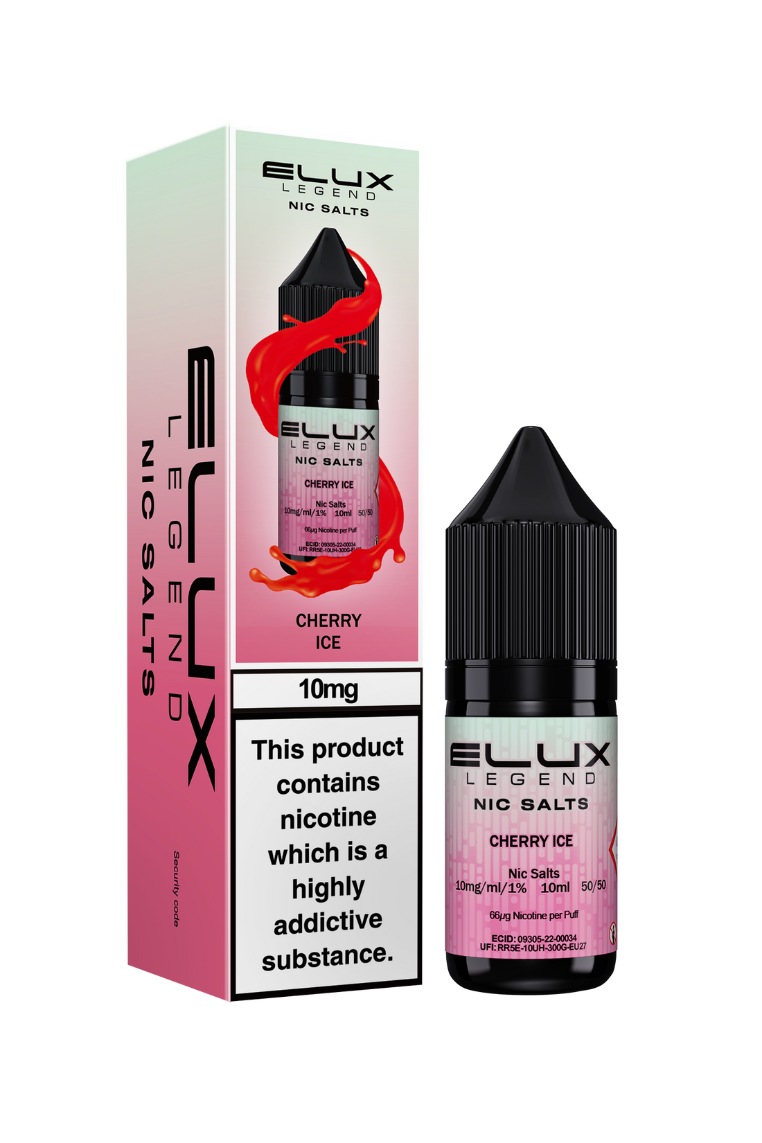 Cherry Ice Elux Legend E-Liquid (Nic Salt) 10ml