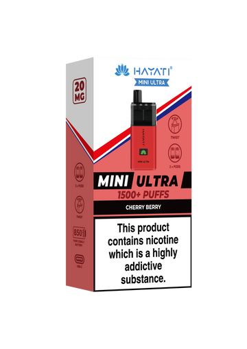 Cherry Berry Mini Ultra Hayati Disposable Vape Pod Kit