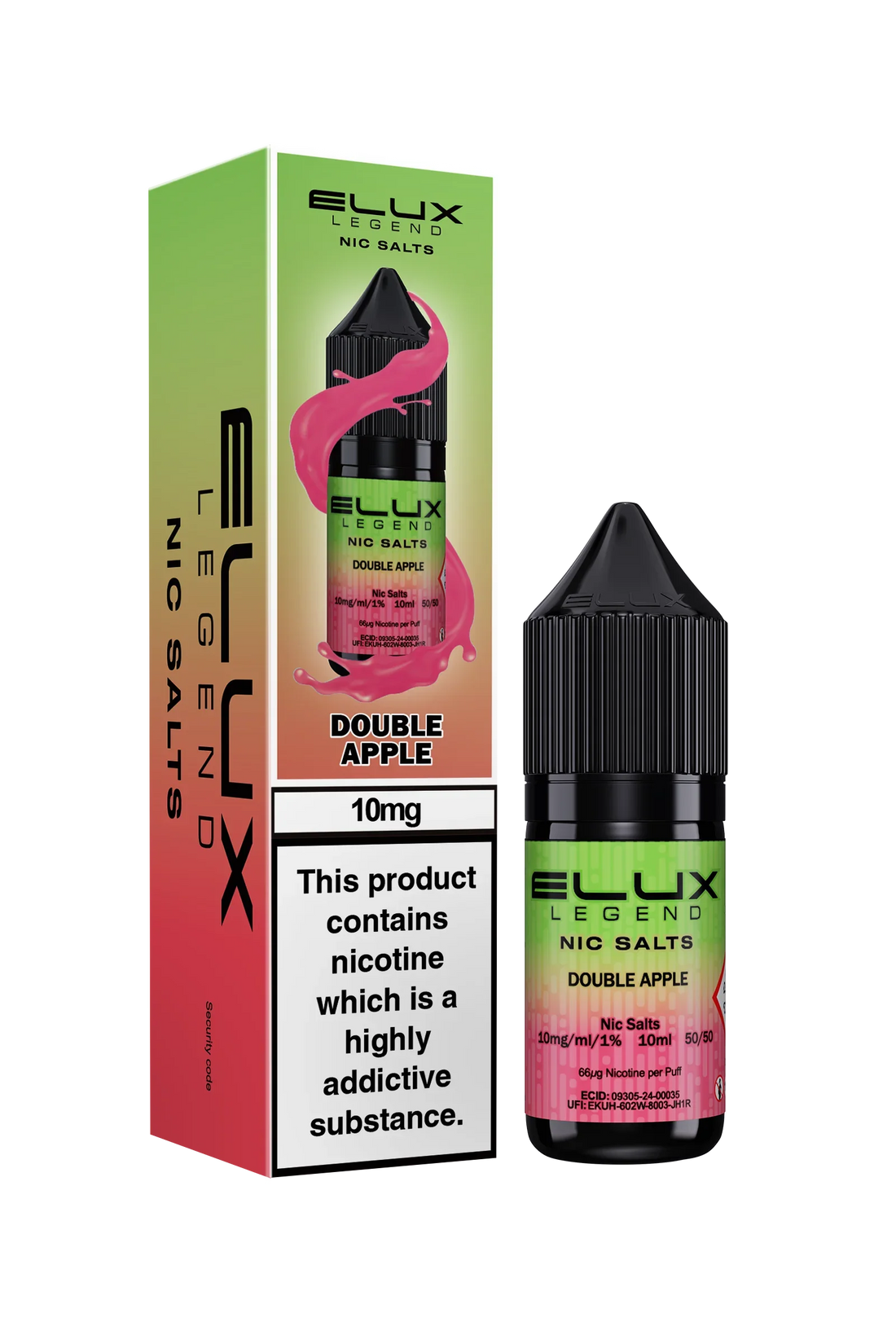 Double Apple Elux Legend E-Liquid (Nic Salt) 10ml