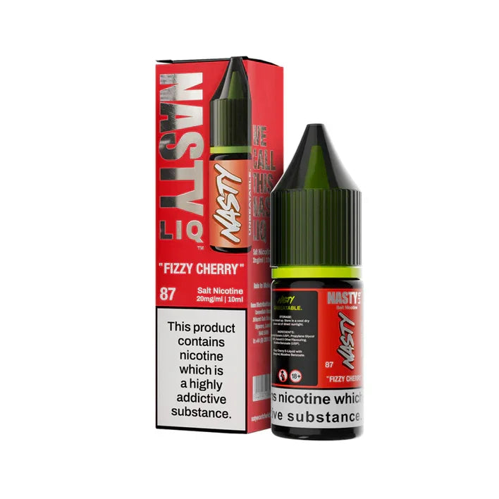 Fizzy Cheery Nasty Liq E-Liquid (Nic Salt) 10ml