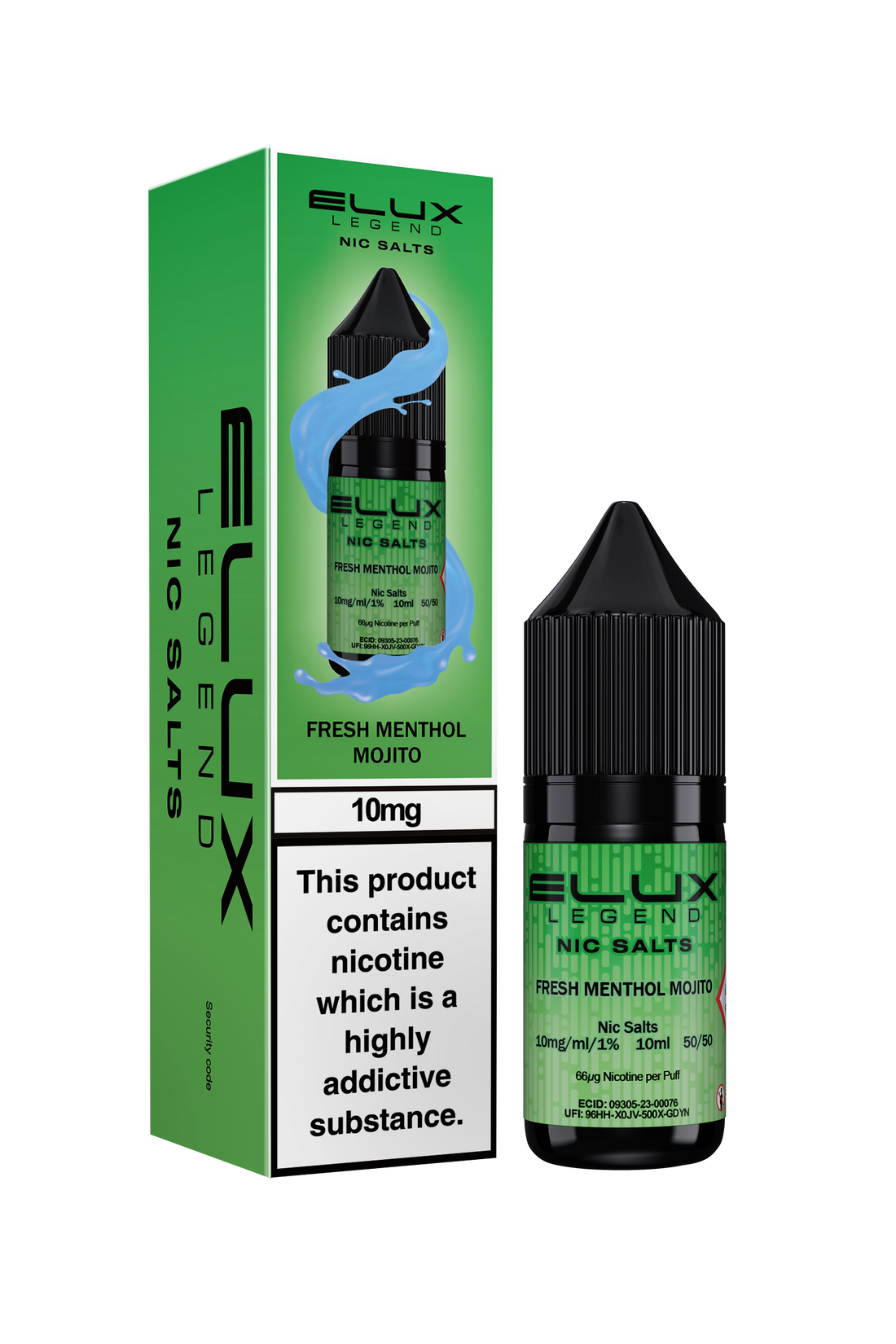 Fresh Menthol Mojito Elux Legend E-Liquid (Nic Salt) 10ml
