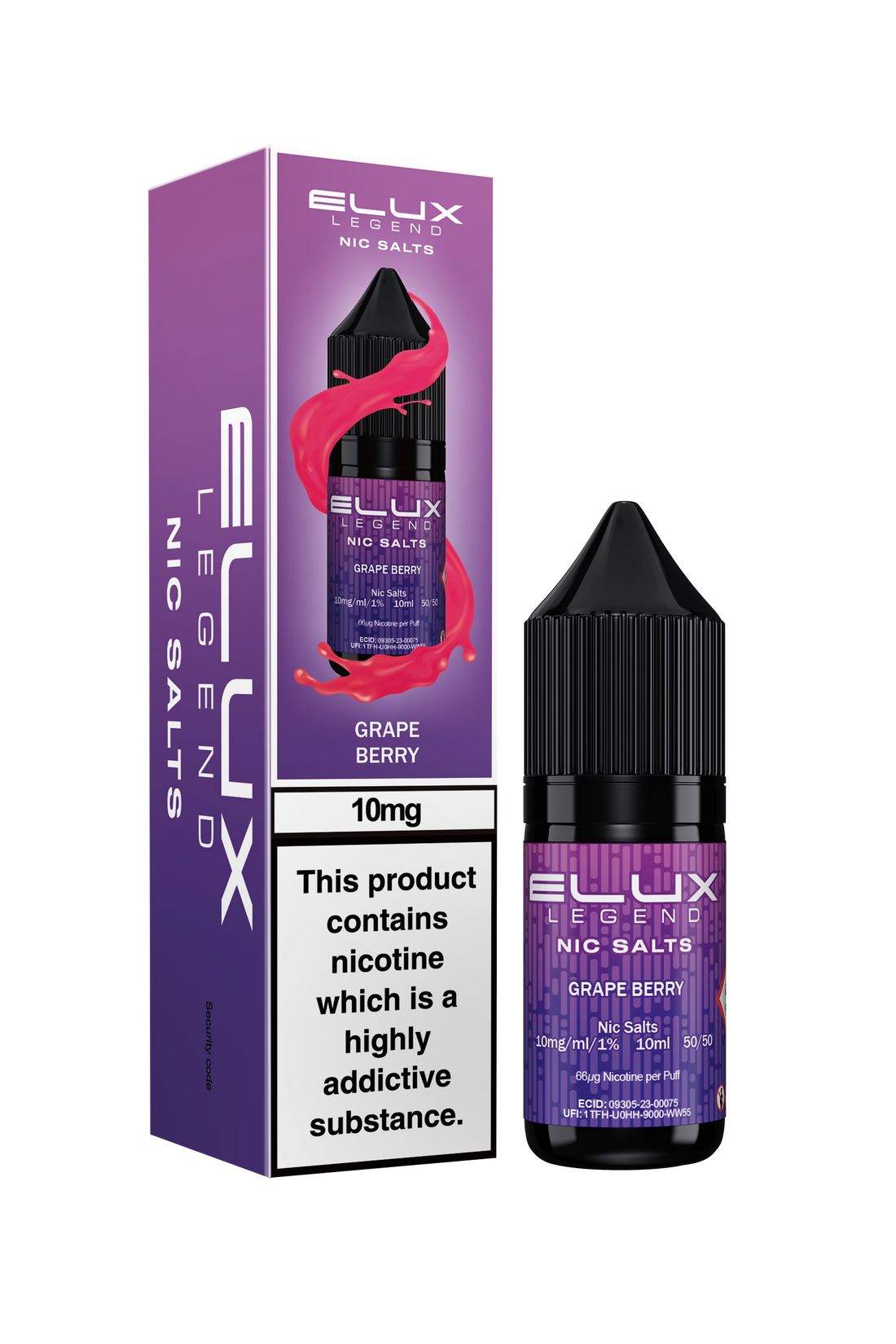 Grape Berry Elux Legend E-Liquid (Nic Salt) 10ml