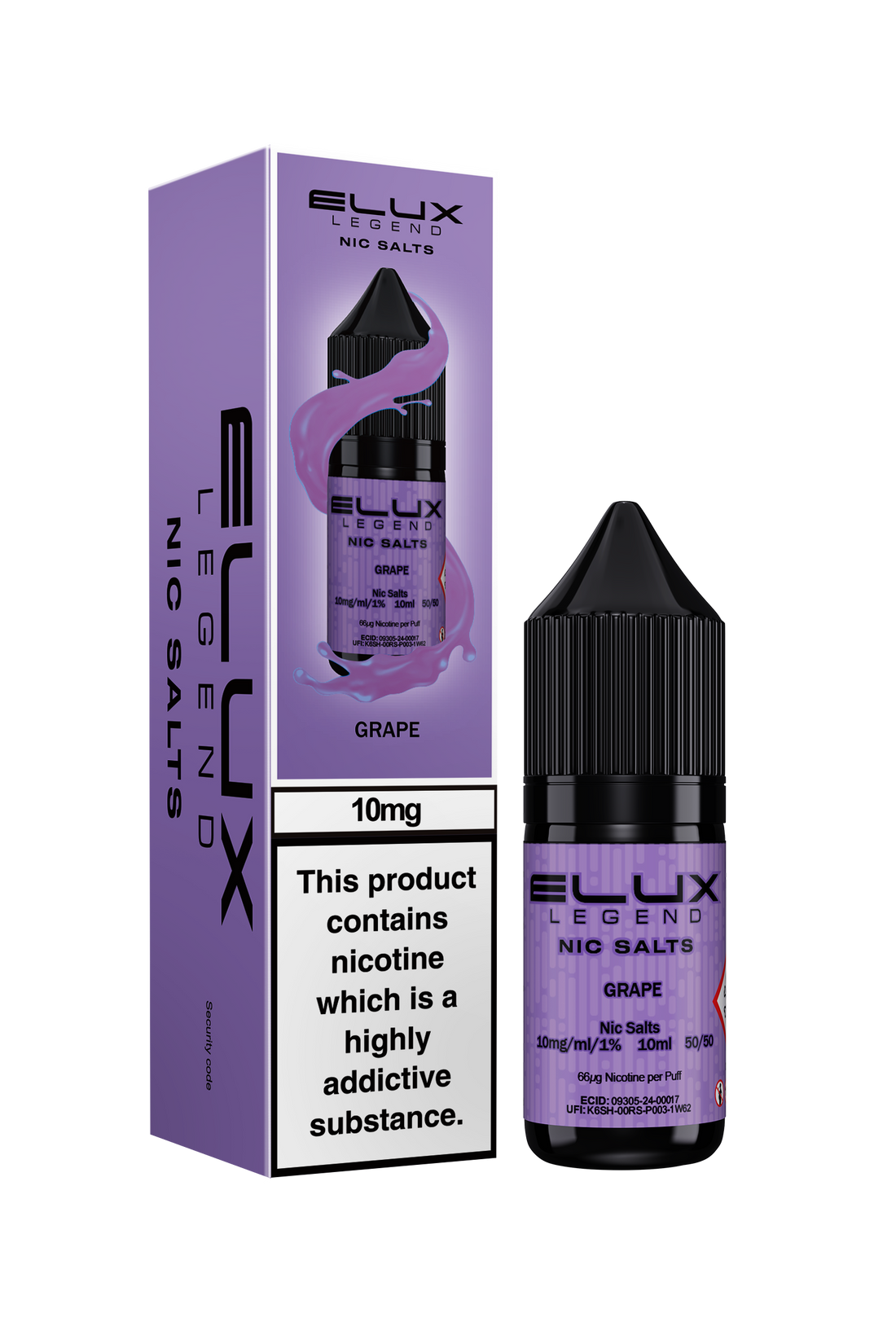 Grape Elux Legend E-Liquid (Nic Salt) 10ml