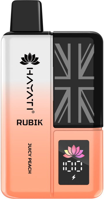 Juicy Peach Rubik 7K Hayati Disposable Vape Pod Kit