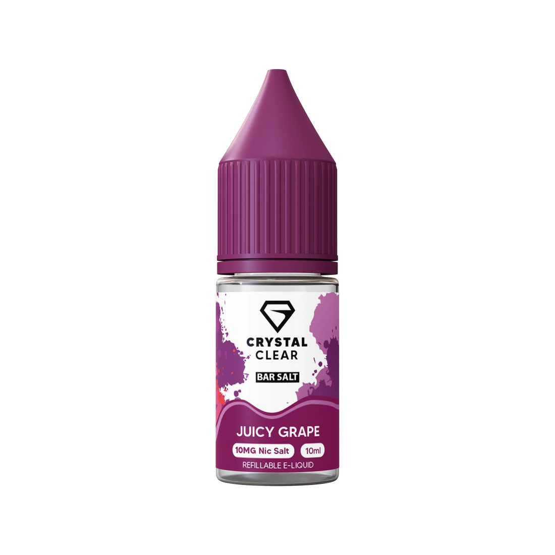 Juicy Grape Crystal Clear E-Liquid (Nic Salt) 10ml