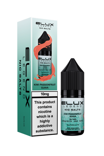 Kiwi Passionfruit Guava Elux Legend E-Liquid (Nic Salt) 10ml