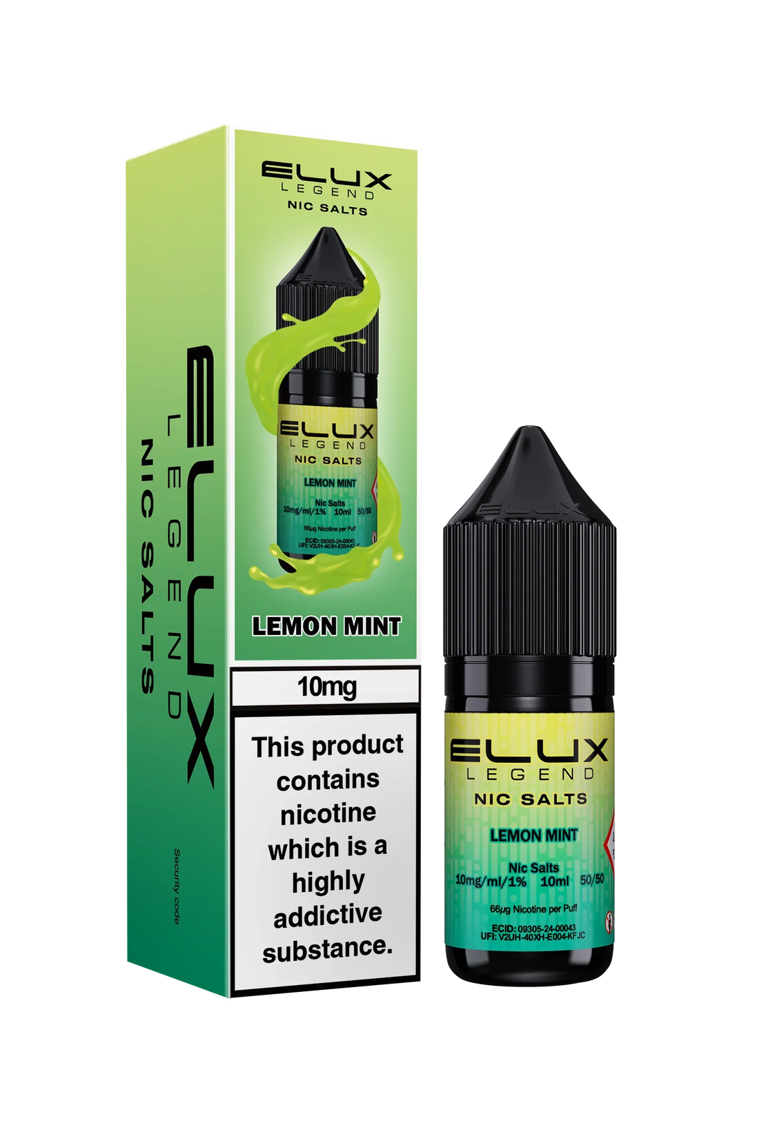 Lemon Mint Elux Legend E-Liquid (Nic Salt) 10ml