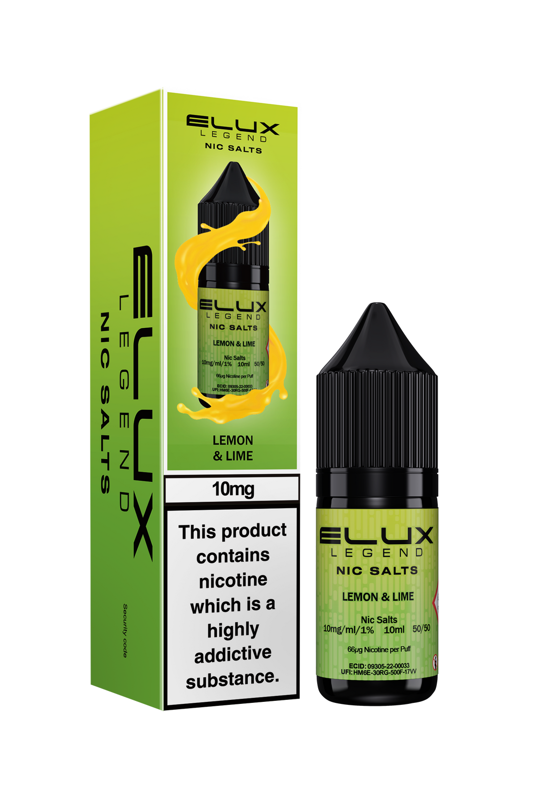 Lemon & Lime Elux Legend E-Liquid (Nic Salt) 10ml