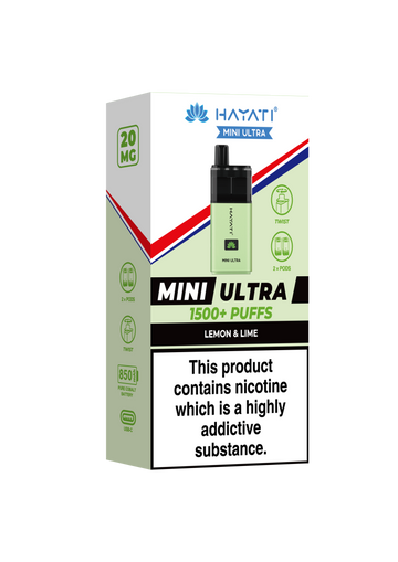 Lemon & Lime Mini Ultra Hayati Disposable Vape Pod Kit