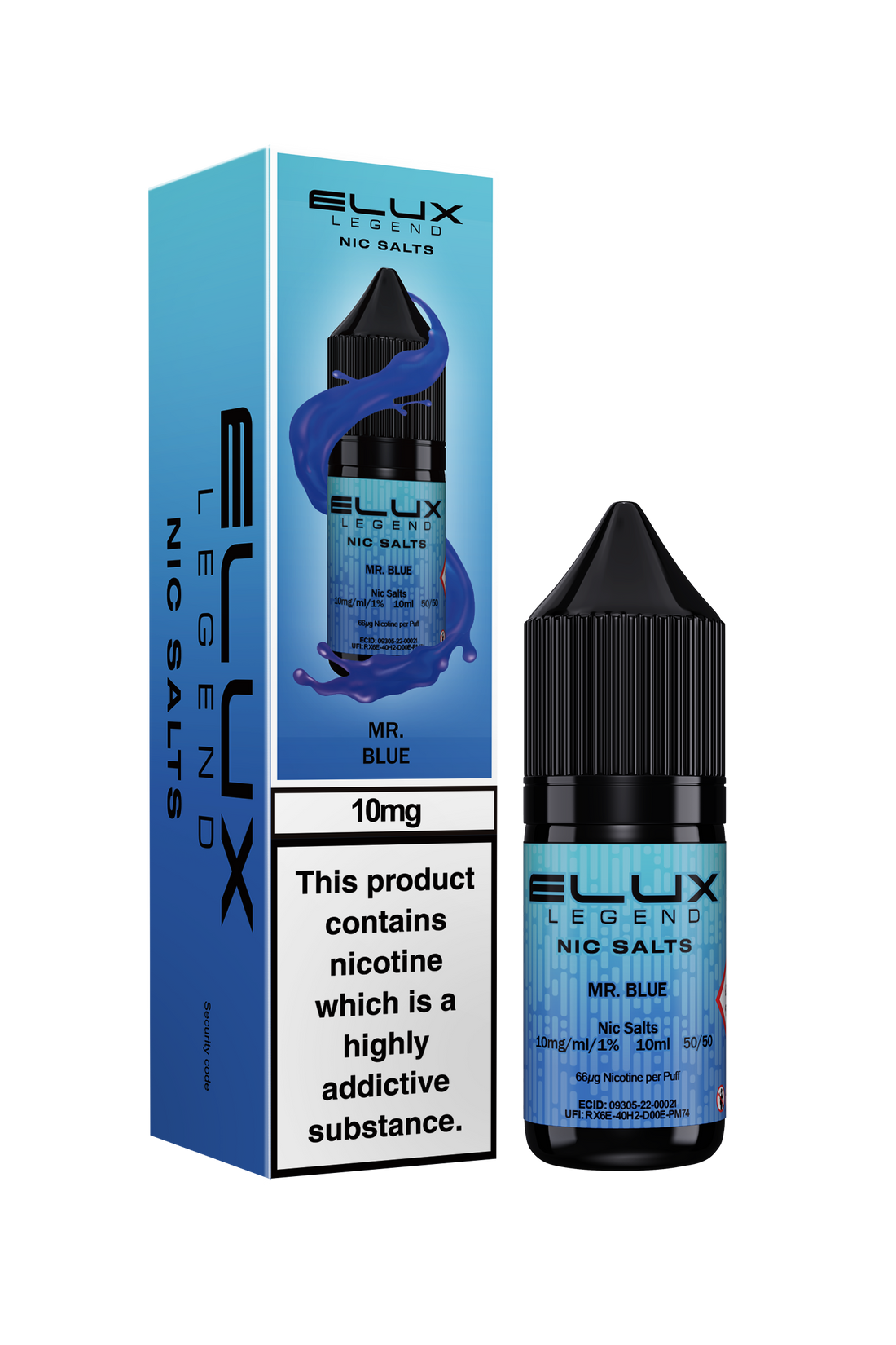 Mr Blue Elux Legend E-Liquid (Nic Salt) 10ml