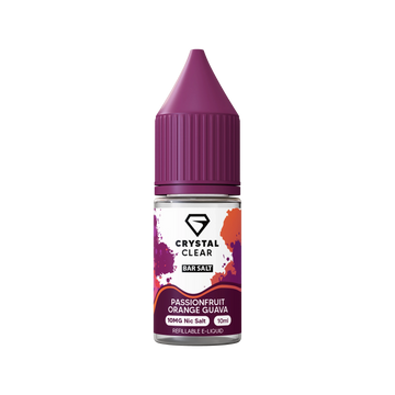 Passionfruit Orange Guava Crystal Clear E-Liquid (Nic Salt) 10ml