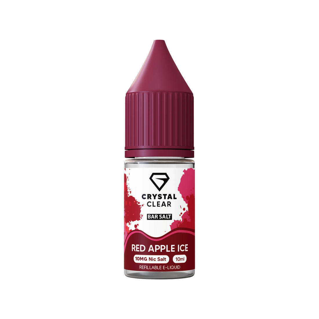 Red Apple Ice Crystal Clear E-Liquid (Nic Salt) 10ml
