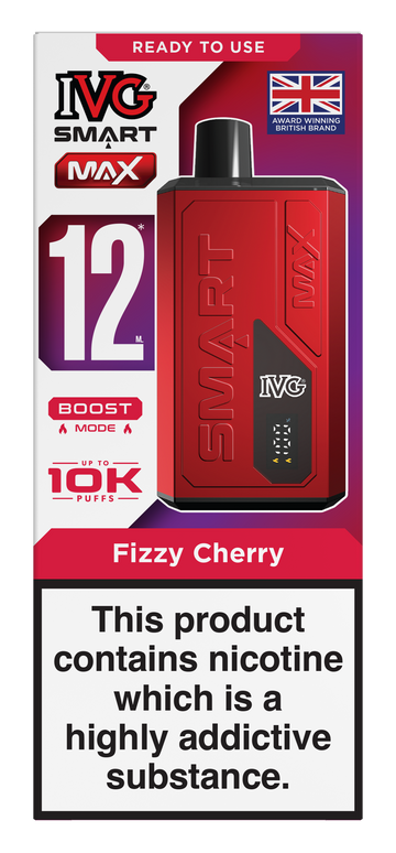 Fizzy Cherry Smart Max 10k IVG Disposable Vape Pod Kit