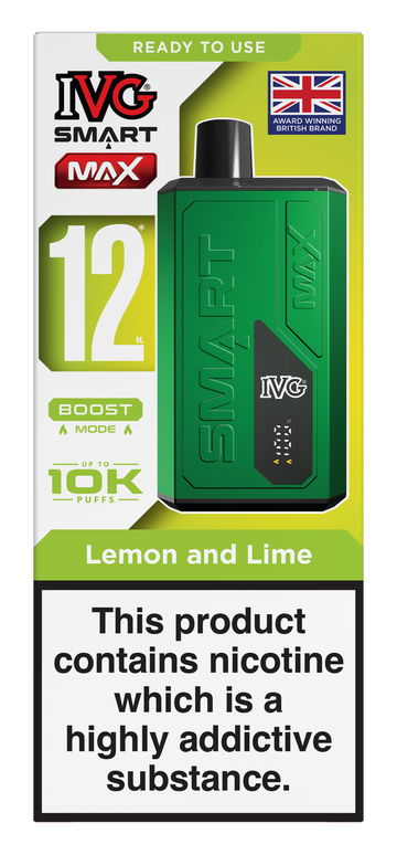Lemon and Lime Smart Max 10k IVG Disposable Vape Pod Kit