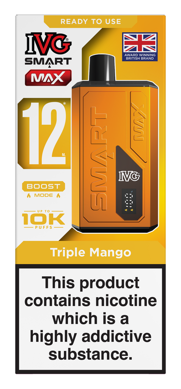 Triple Mango Smart Max 10k IVG Disposable Vape Pod Kit