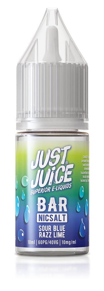 Sour Blue Razz Lime Just Juice Bar Nic Salt E-Liquid 10ml