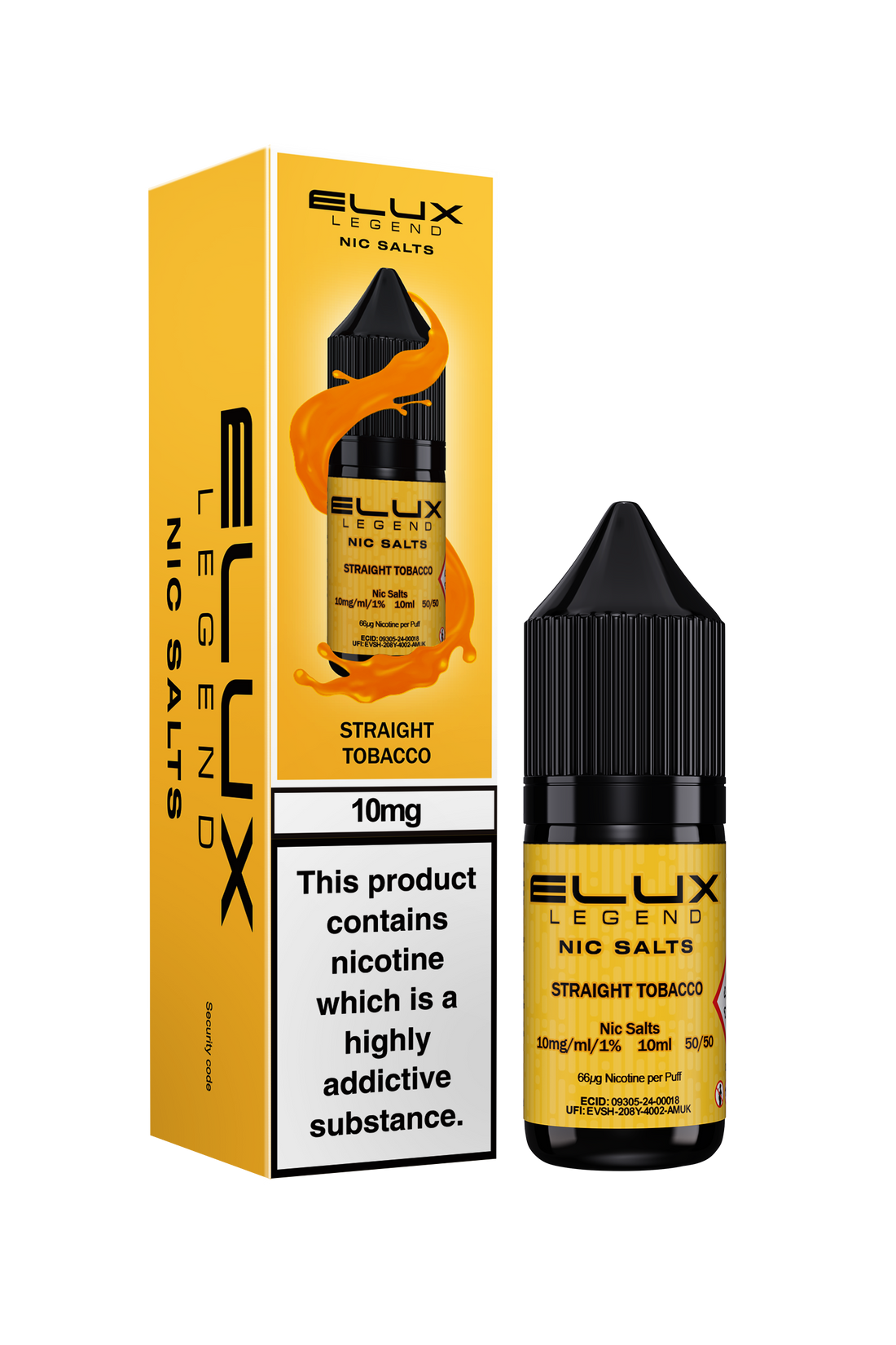 Straight Tobacco Elux Legend E-Liquid (Nic Salt) 10ml