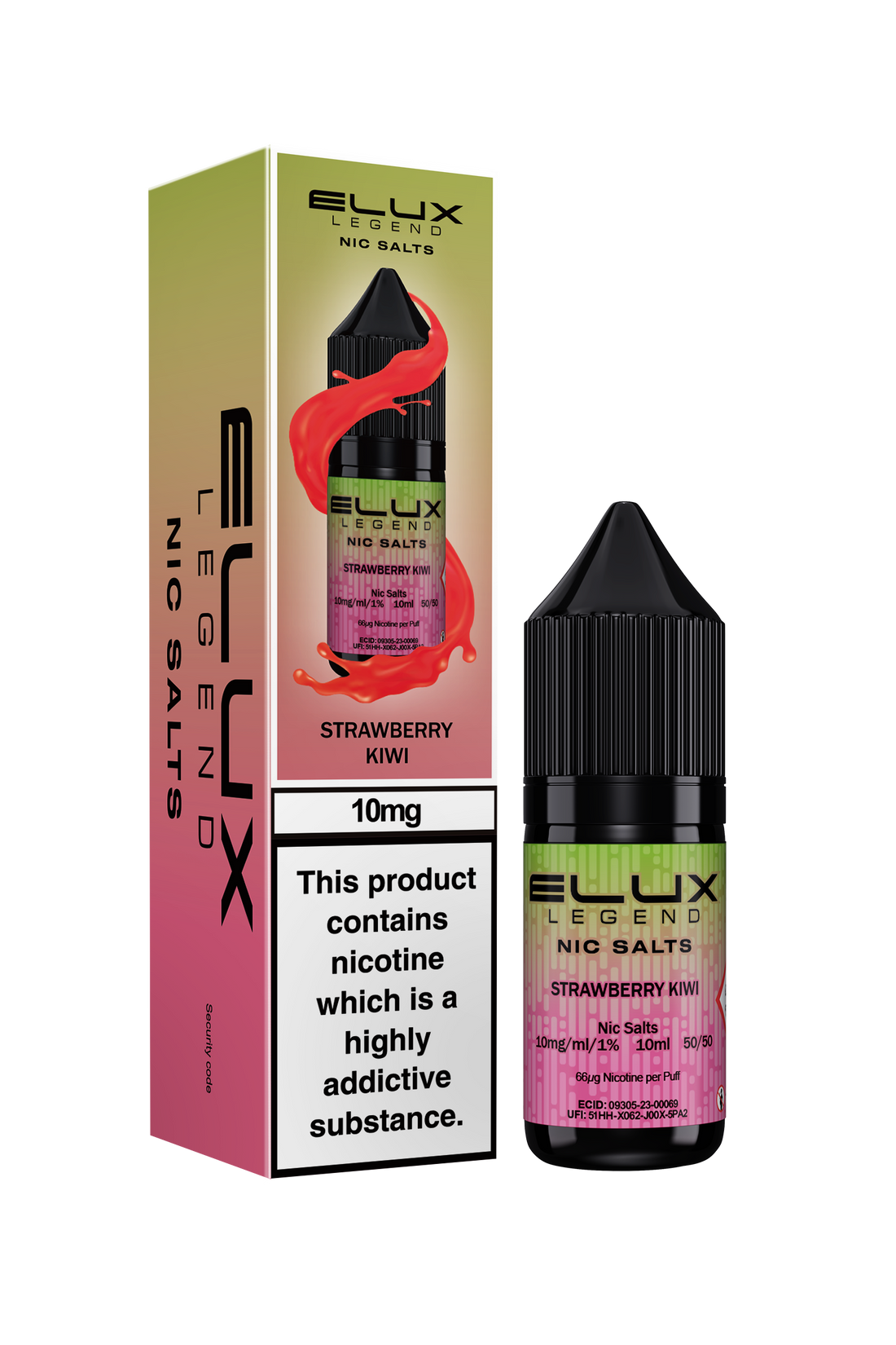 Strawberry Kiwi Elux Legend E-Liquid (Nic Salt) 10ml