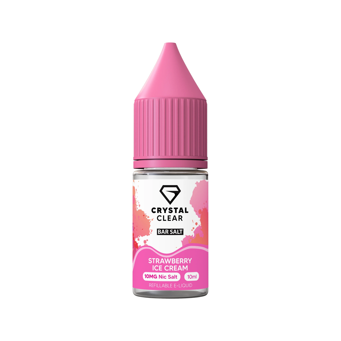 Strawberry Ice Cream Crystal Clear E-Liquid (Nic Salt) 10ml