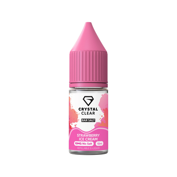 Strawberry Ice Cream Crystal Clear E-Liquid (Nic Salt) 10ml