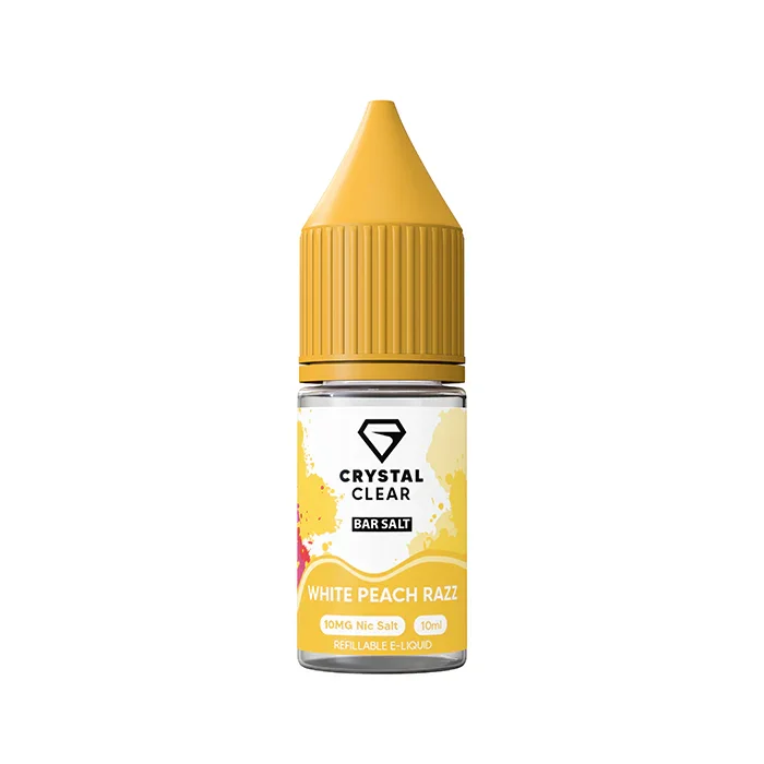 White Peach Razz Crystal Clear E-Liquid (Nic Salt) 10ml