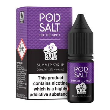Evil Cloud Summer Syrup Pod Salt E-Liquid (Nic Salt) 10ml