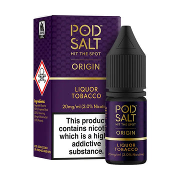 Liquor Tobacco Pod Salt E-Liquid (Nic Salt) 10ml