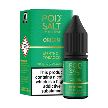 Menthol Tobacco Pod Salt E-Liquid (Nic Salt) 10ml