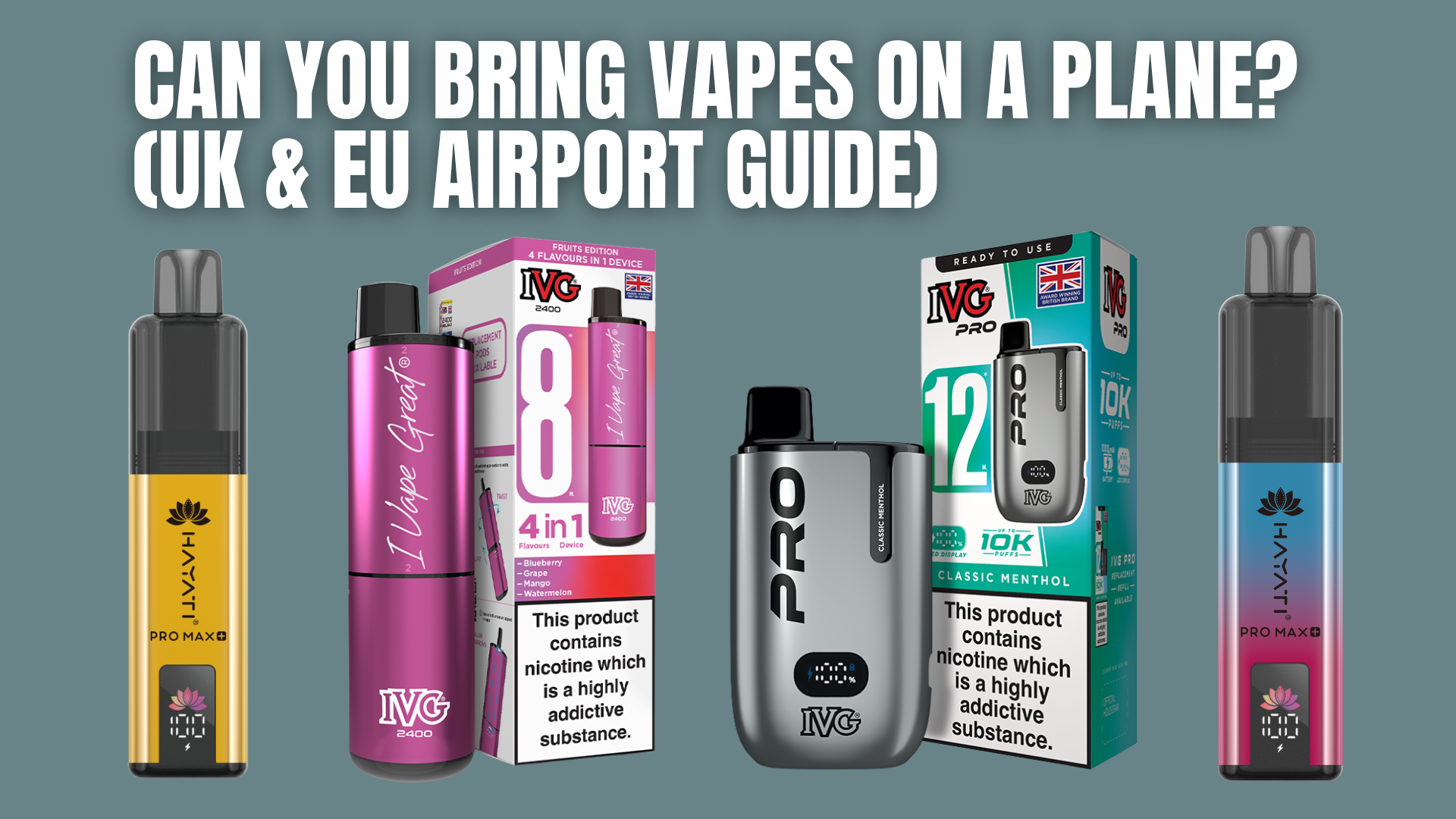 Can I Take A Vape On A Plane Uk