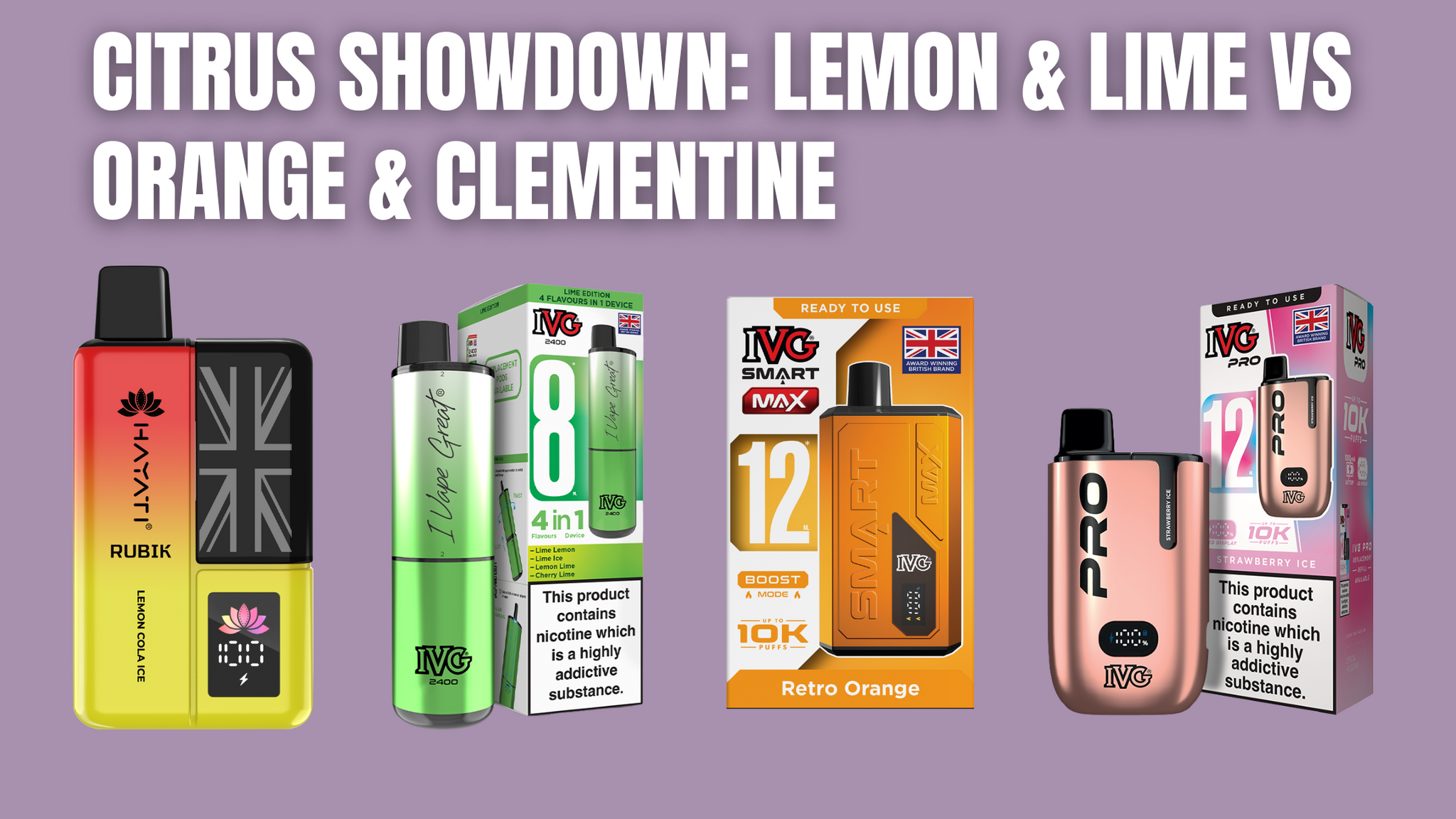 Citrus vape pods Showdown: Lemon & Lime vs Orange & Clementine
