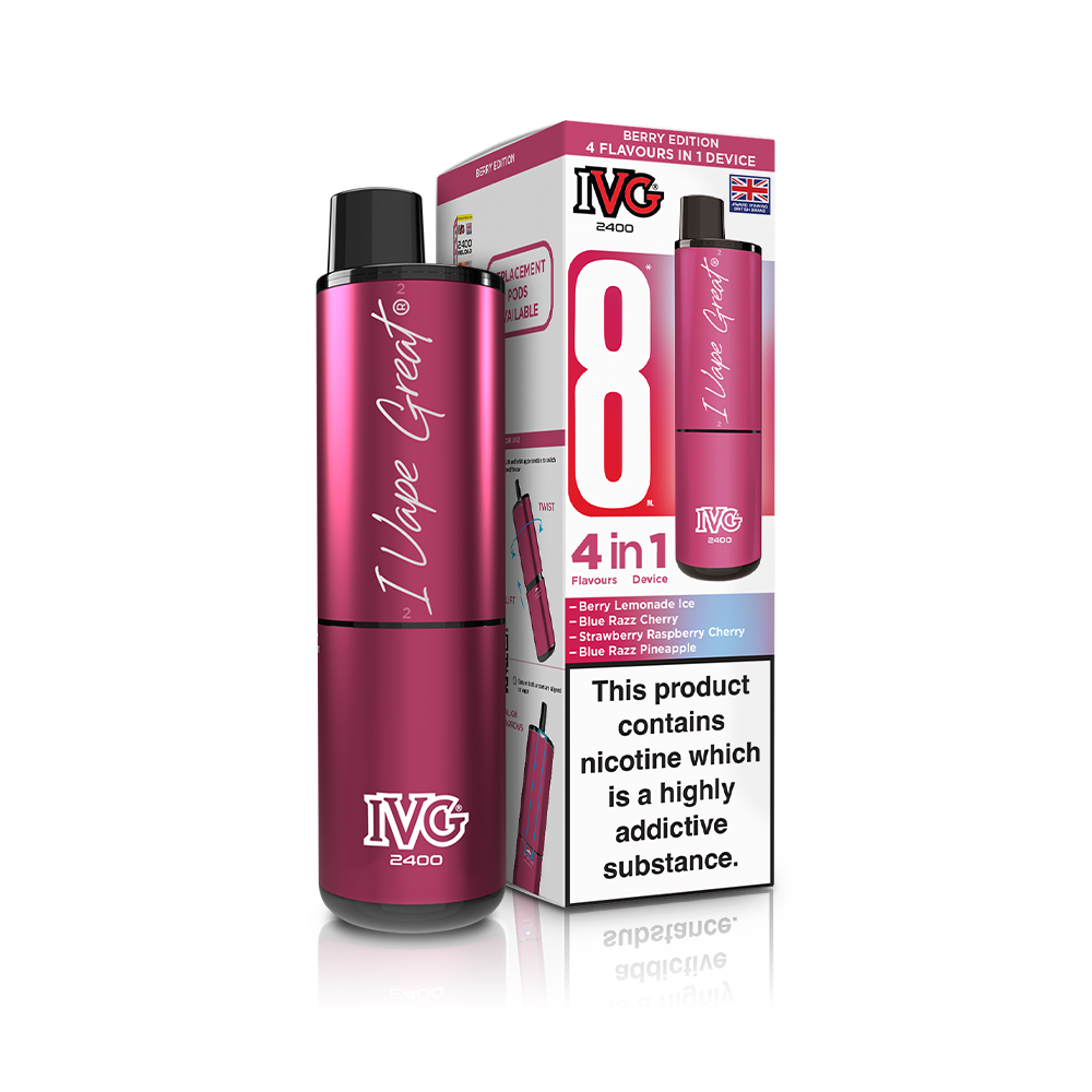 Berry Edition 2400 4 In 1 IVG Disposable Vape Pod Kit