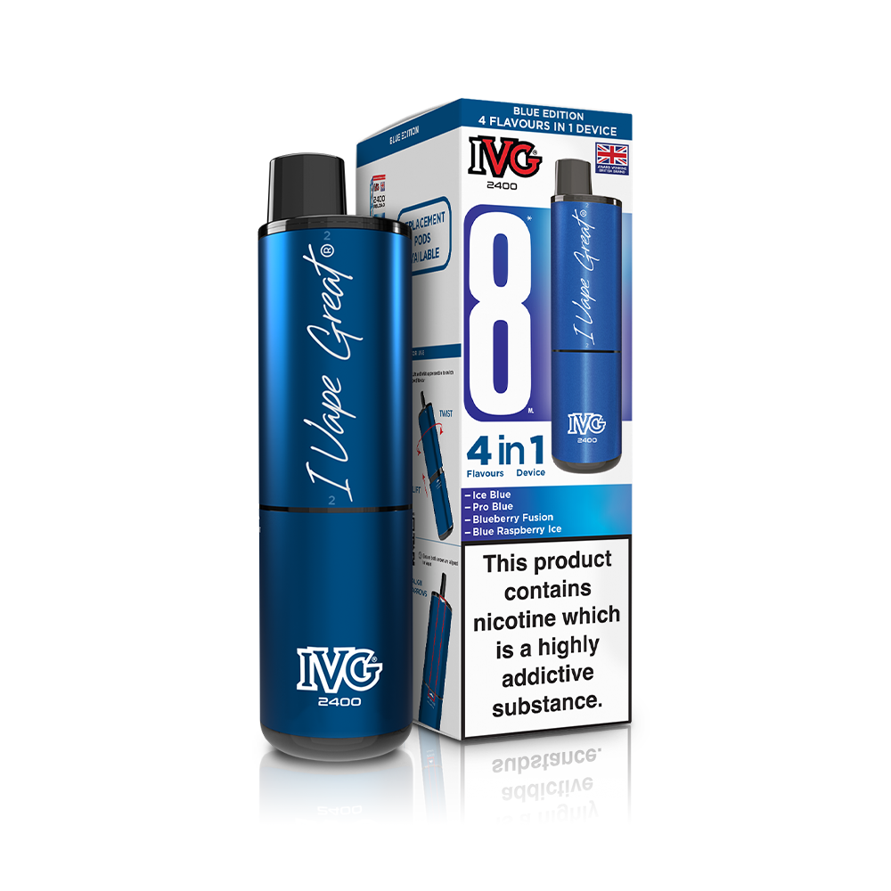 Yellow Edition 2400 4 In 1 IVG Disposable Vape Pod Kit