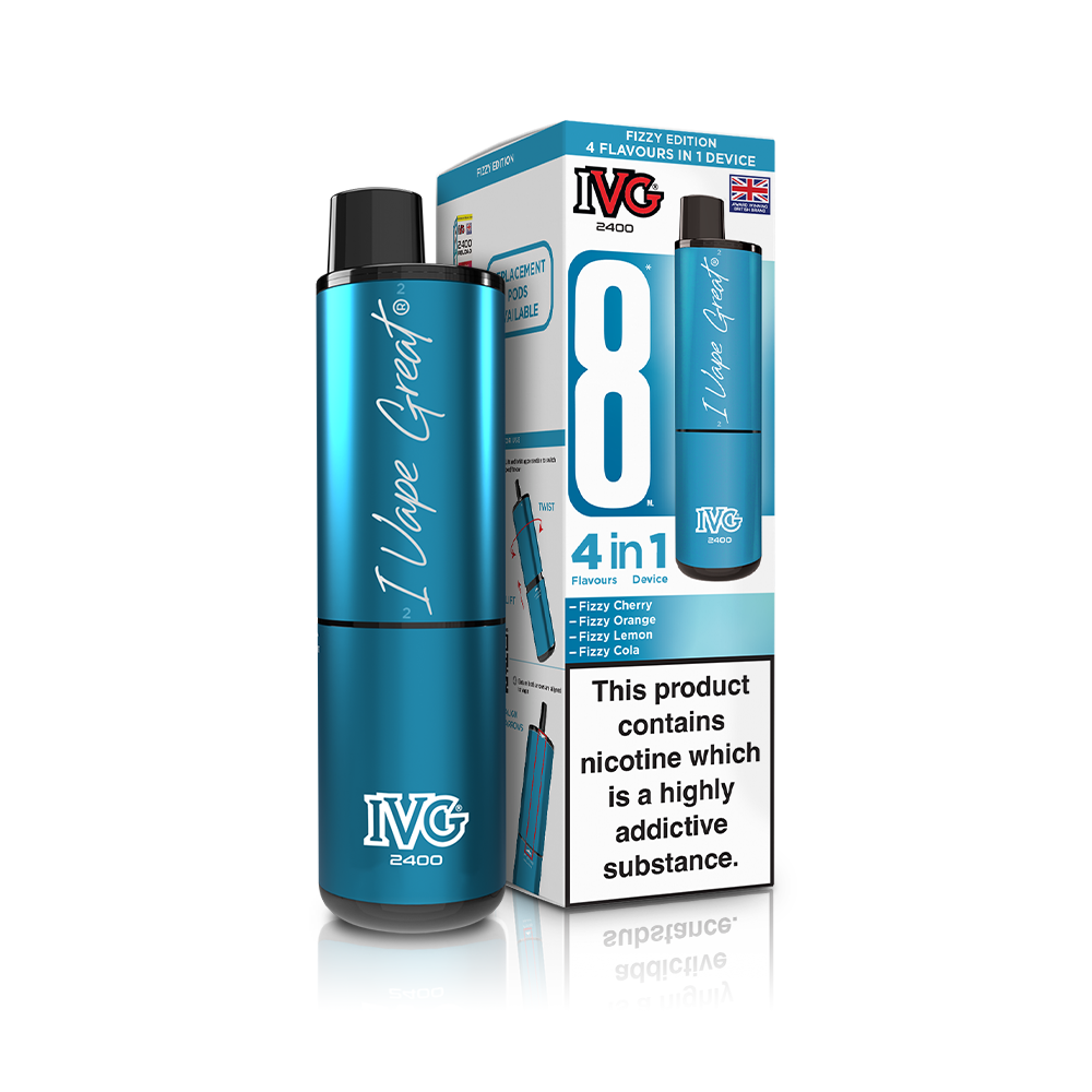 Retro Edition 2400 4 In 1 IVG Disposable Vape Pod Kit