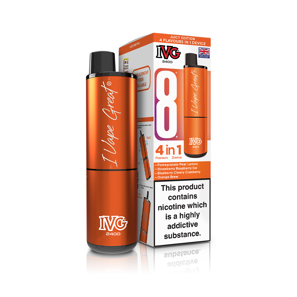 Pink Edition 2400 4 In 1 IVG Disposable Vape Pod Kit