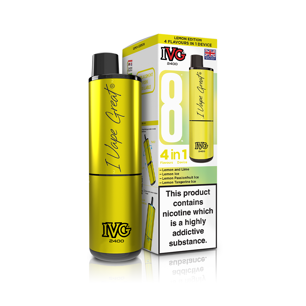 Peach Edition 2400 4 In 1 IVG Disposable Vape Pod Kit