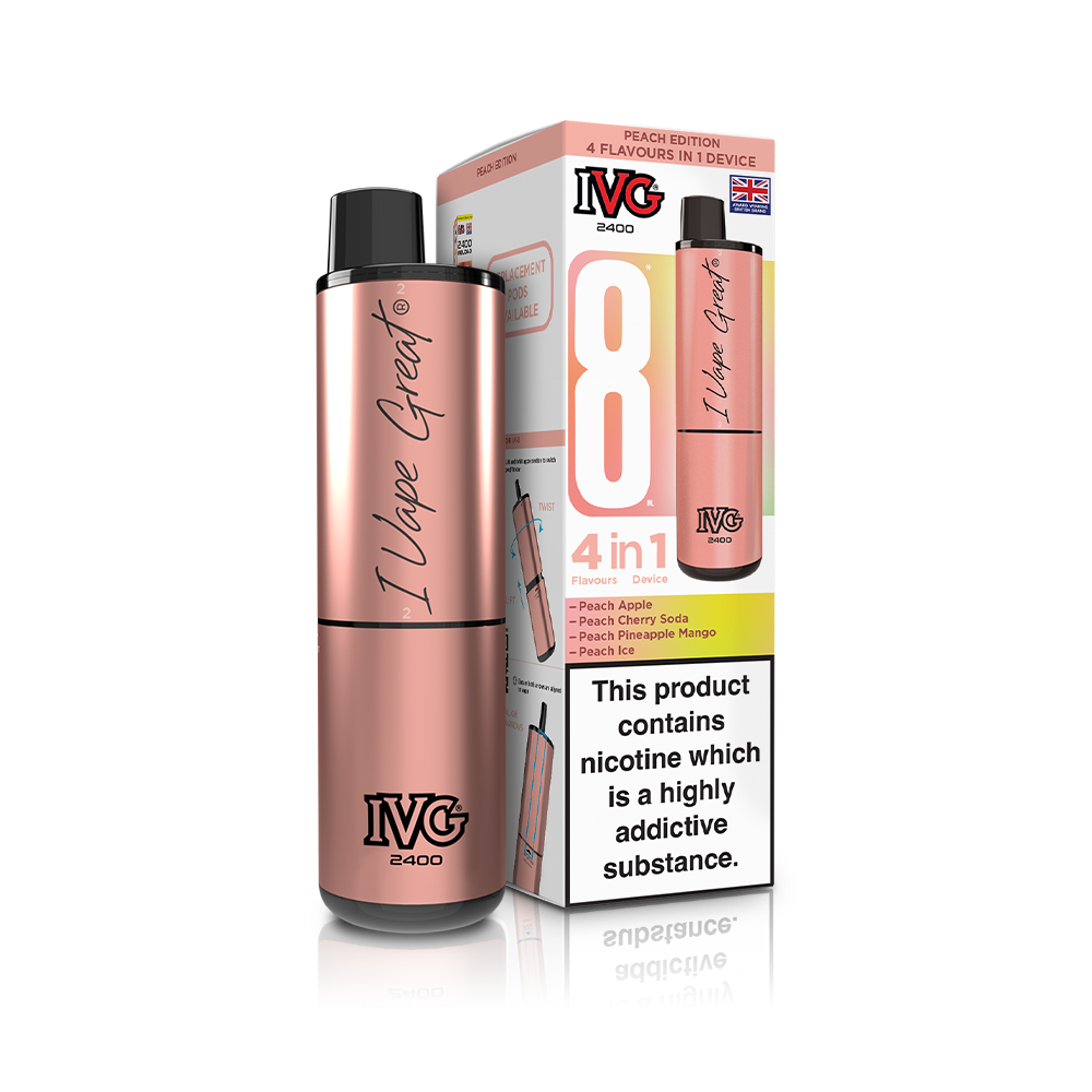 Coffee Edition 2400 4 In 1 IVG Disposable Vape Pod Kit