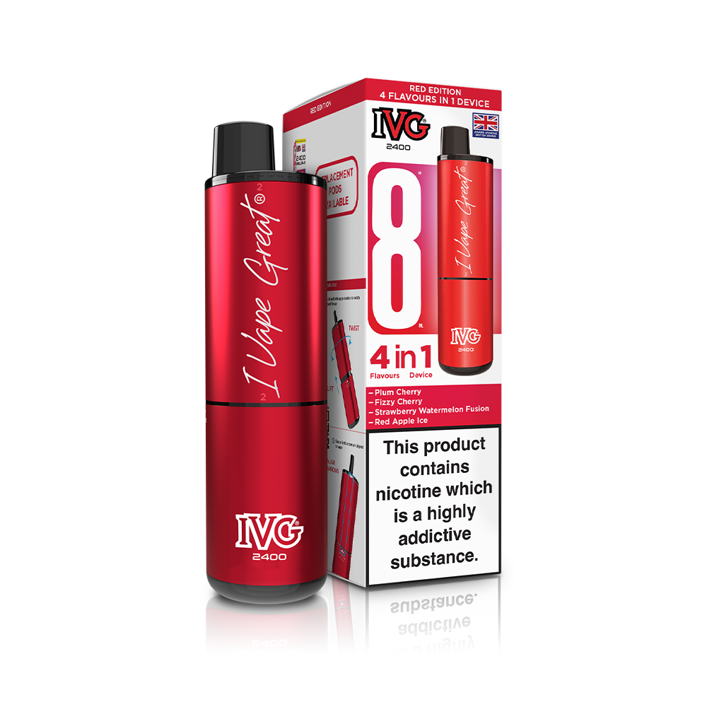 Lemonade Edition 2400 4 In 1 IVG Disposable Vape Pod Kit