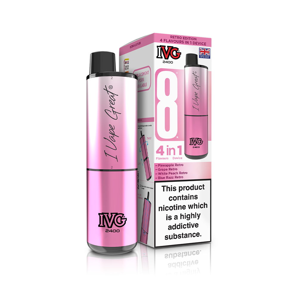 Lemon and Lime 2400 4 In 1 IVG Disposable Vape Pod Kit