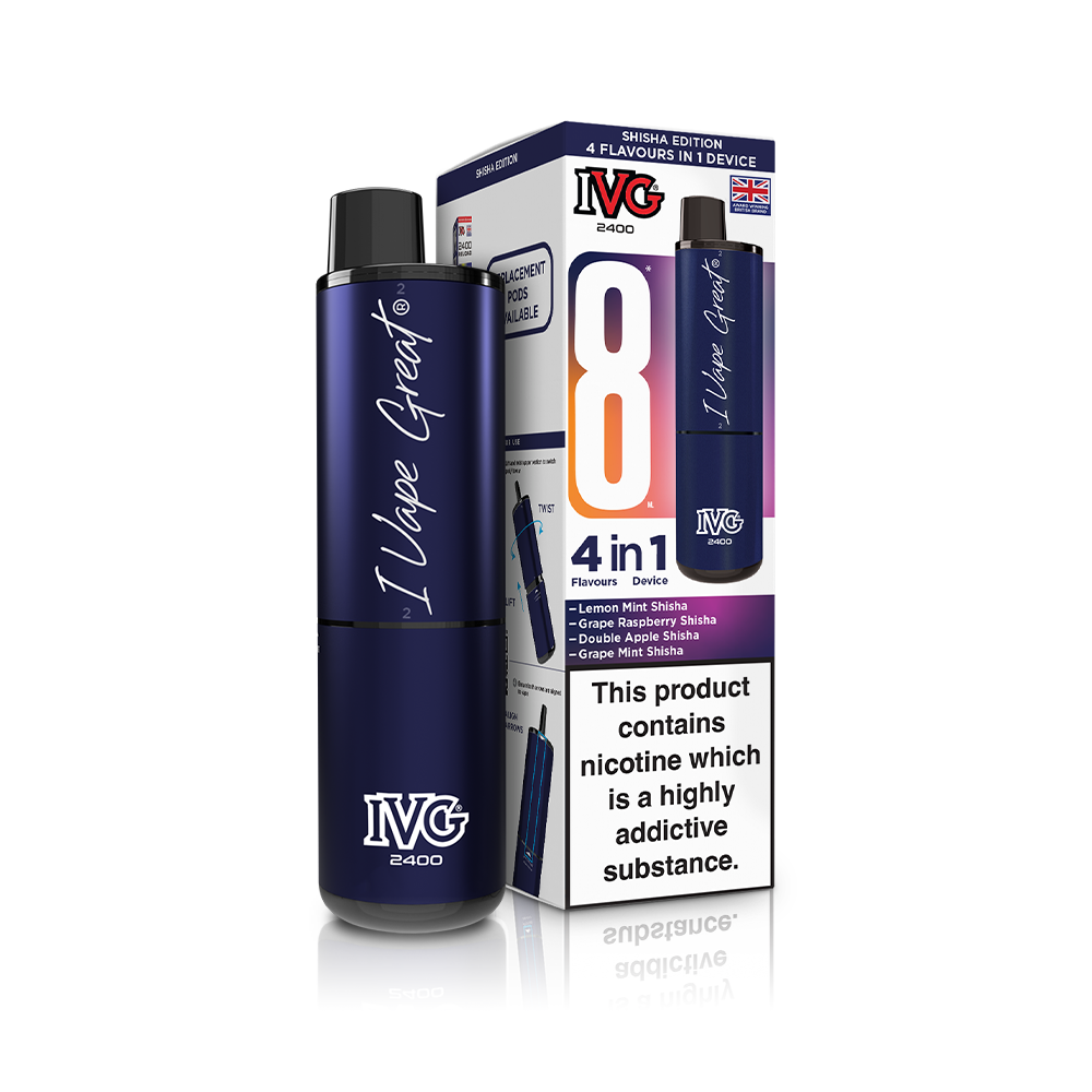 Kiwi Edition 2400 4 In 1 IVG Disposable Vape Pod Kit
