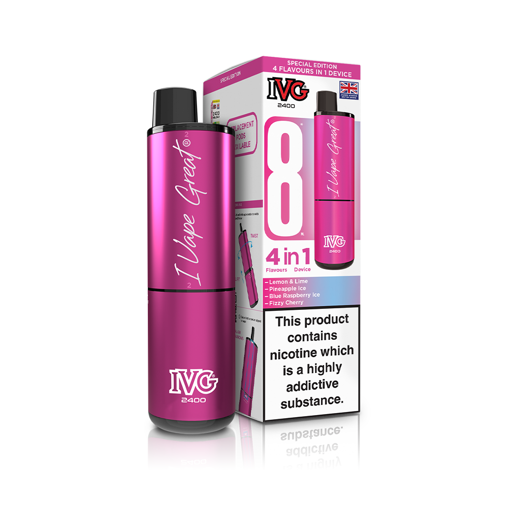 Juicy Edition 2400 4 In 1 IVG Disposable Vape Pod Kit