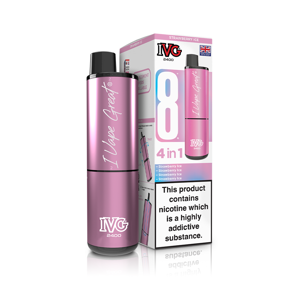 Grapefruit Edition 2400 4 In 1 IVG Disposable Vape Pod Kit