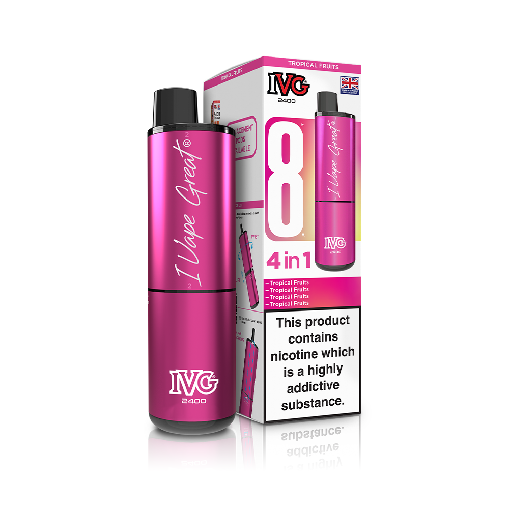 Frozen Edition 2400 4 In 1 IVG Disposable Vape Pod Kit