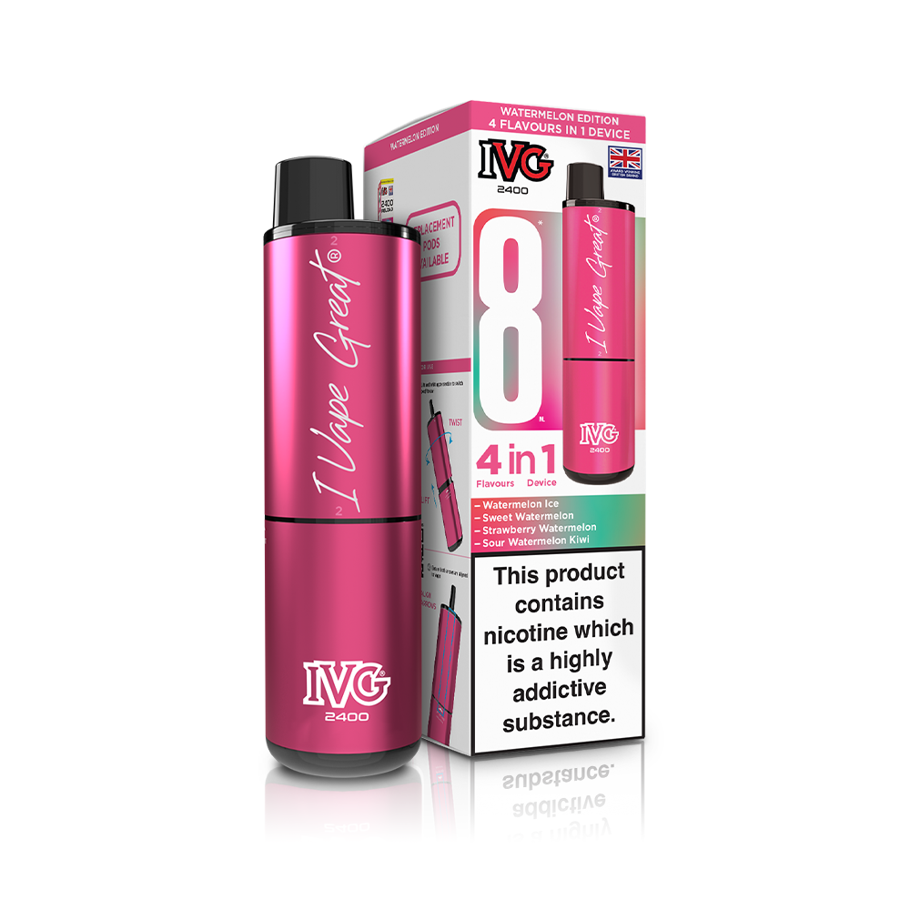 Fizzy Edition 2400 4 In 1 IVG Disposable Vape Pod Kit