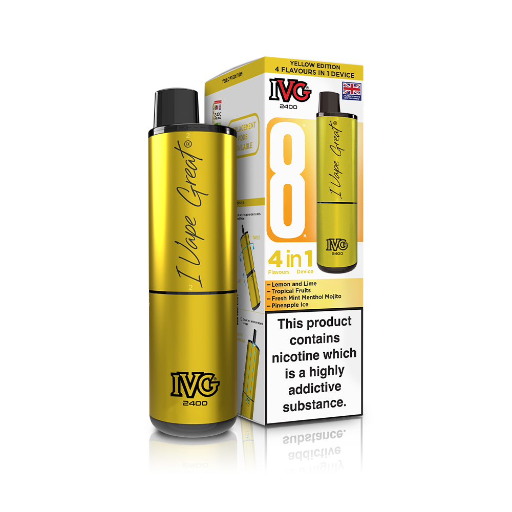 Exotic Edition 2400 4 In 1 IVG Disposable Vape Pod Kit